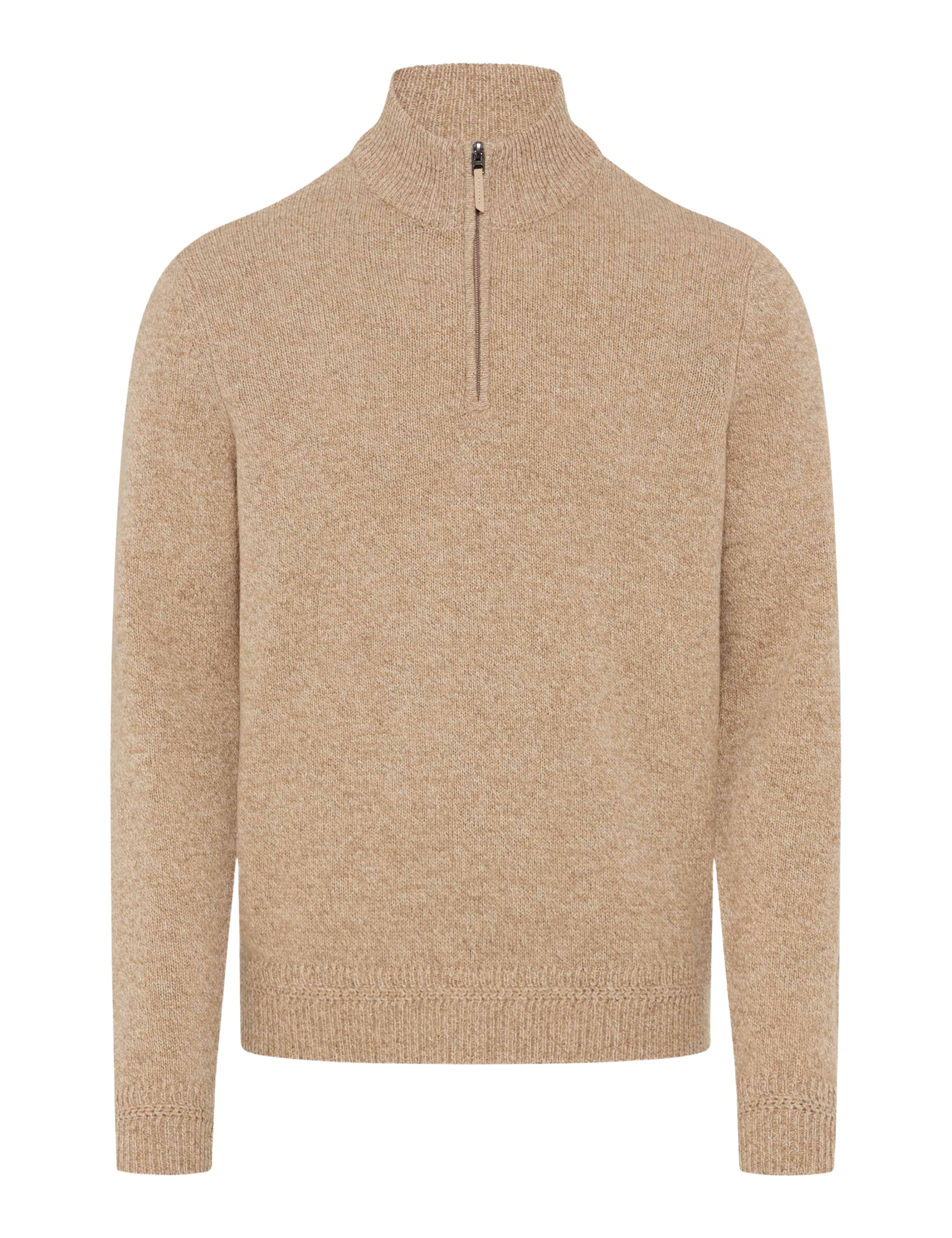 BRAX STEFFEN Langarm Pullover light camel 70133000 27-2358-59