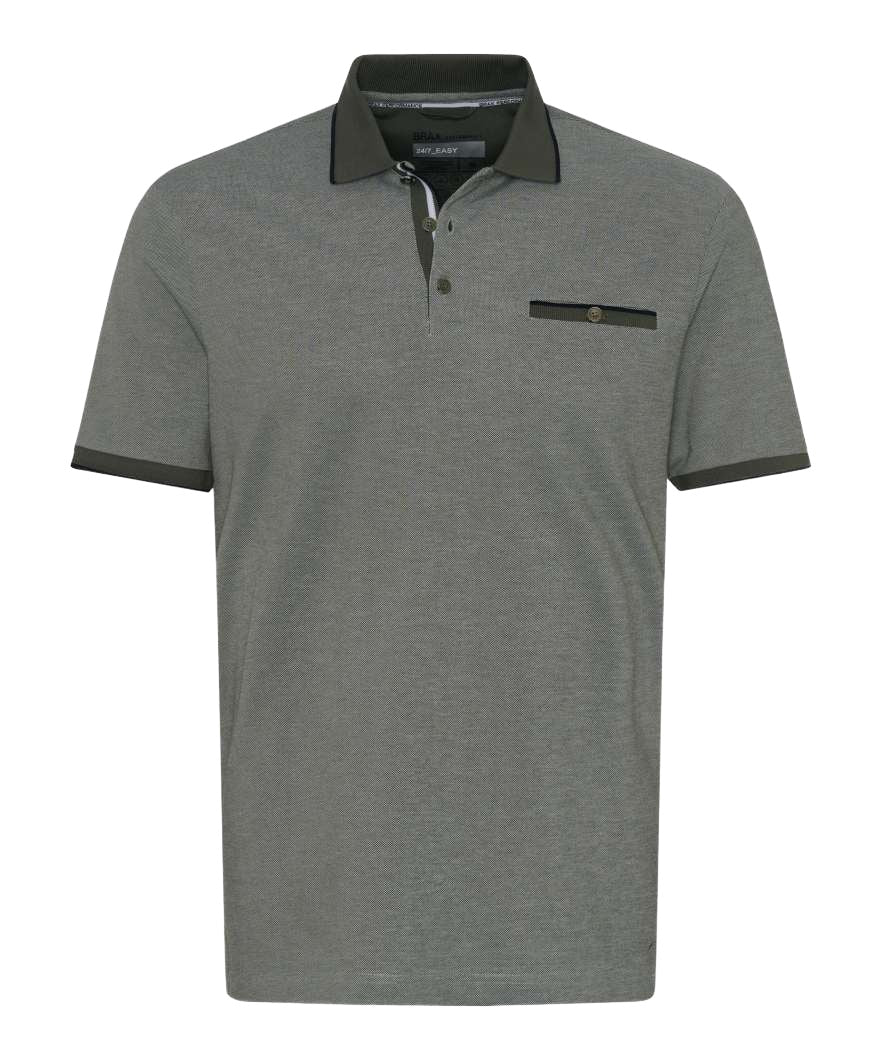 BRAX PETTER Poloshirt - Deep Sage Grey - 70420800 214768-30