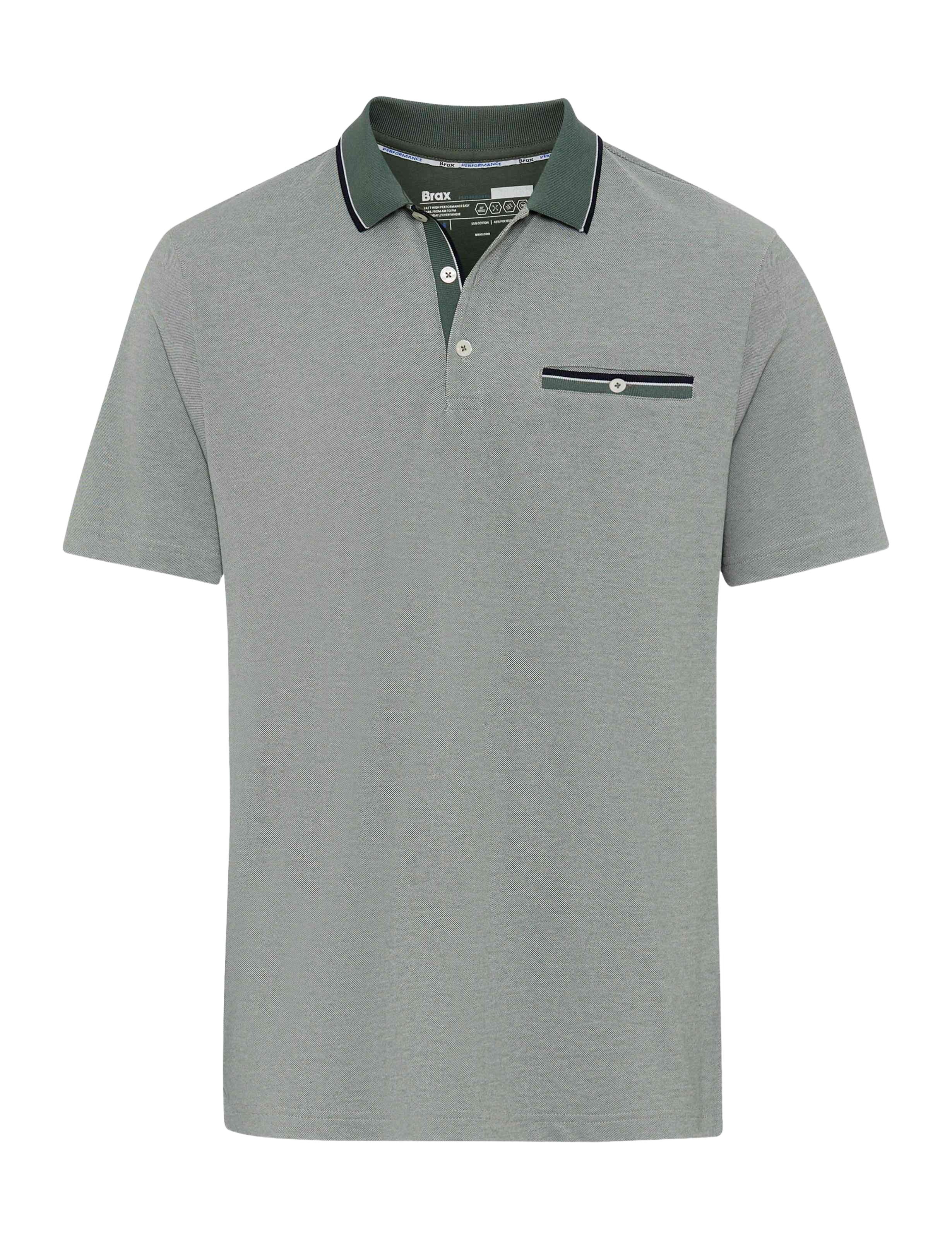 BRAX PETTER Poloshirt - Sage Terrace Green - 70428200 21-4768-36