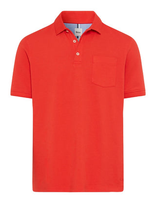BRAX PETE BT Poloshirt - Ember Red Knit - 70431400 26-4848-44