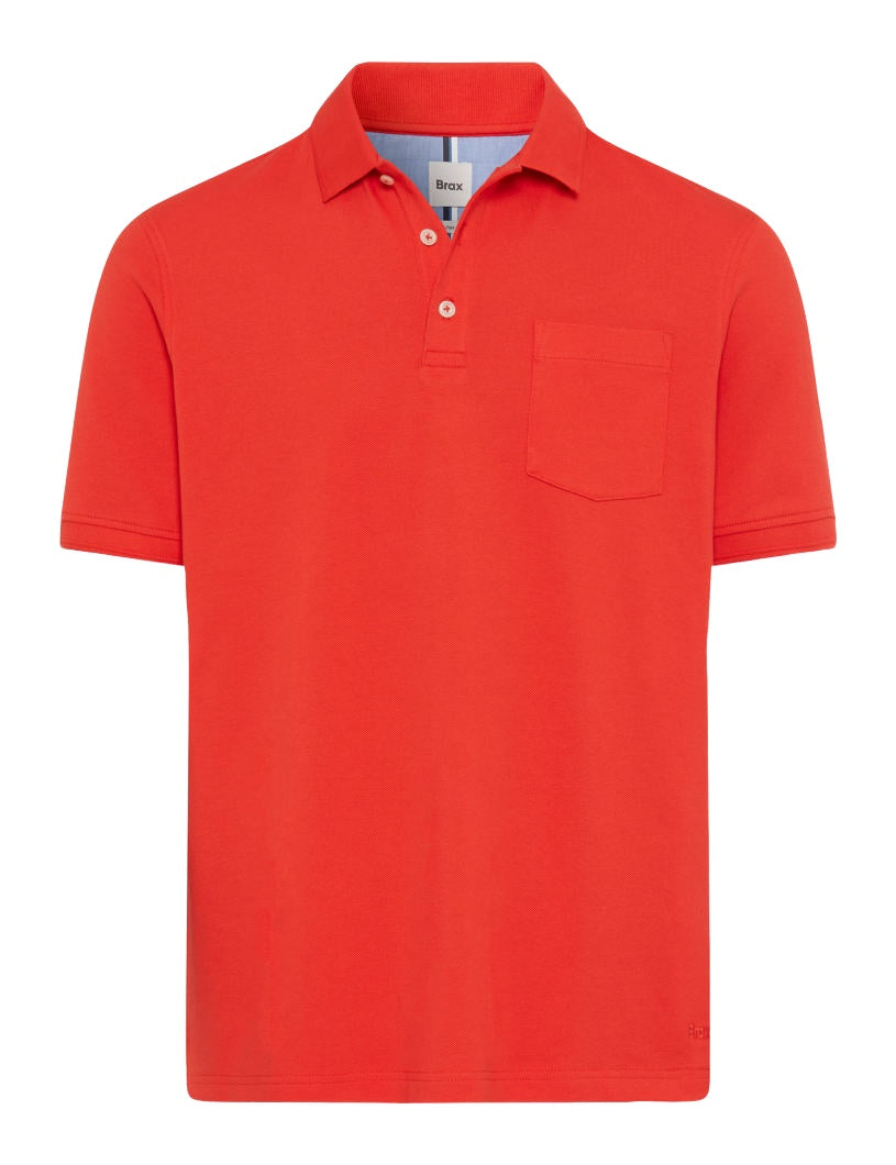 BRAX PETE BT Poloshirt - Ember Red Knit - 70431400 26-4848-44