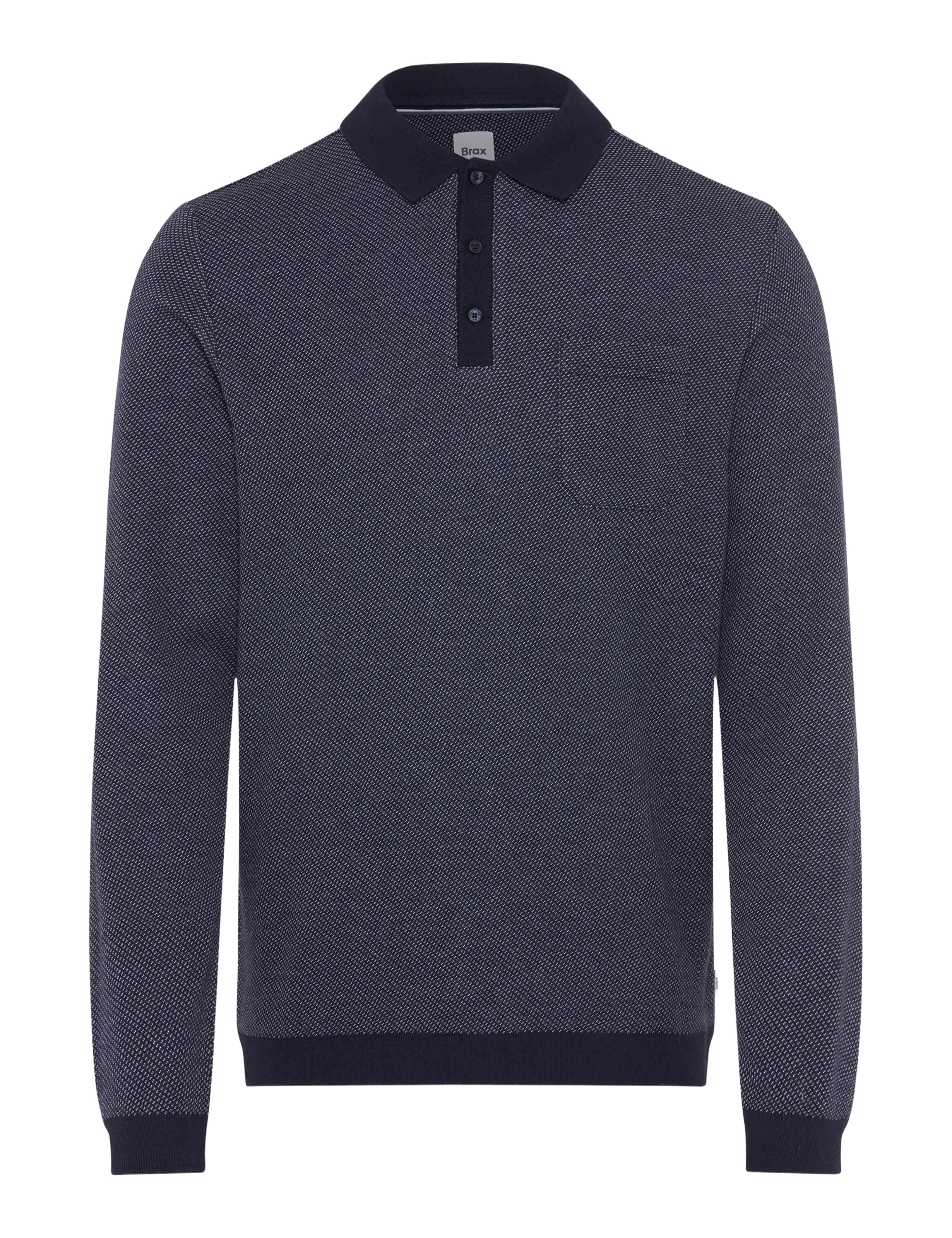 BRAX PAROS JBT Pullover/Longsleeve - Midnight Jacquard Blue - 70434500 21-4217-13