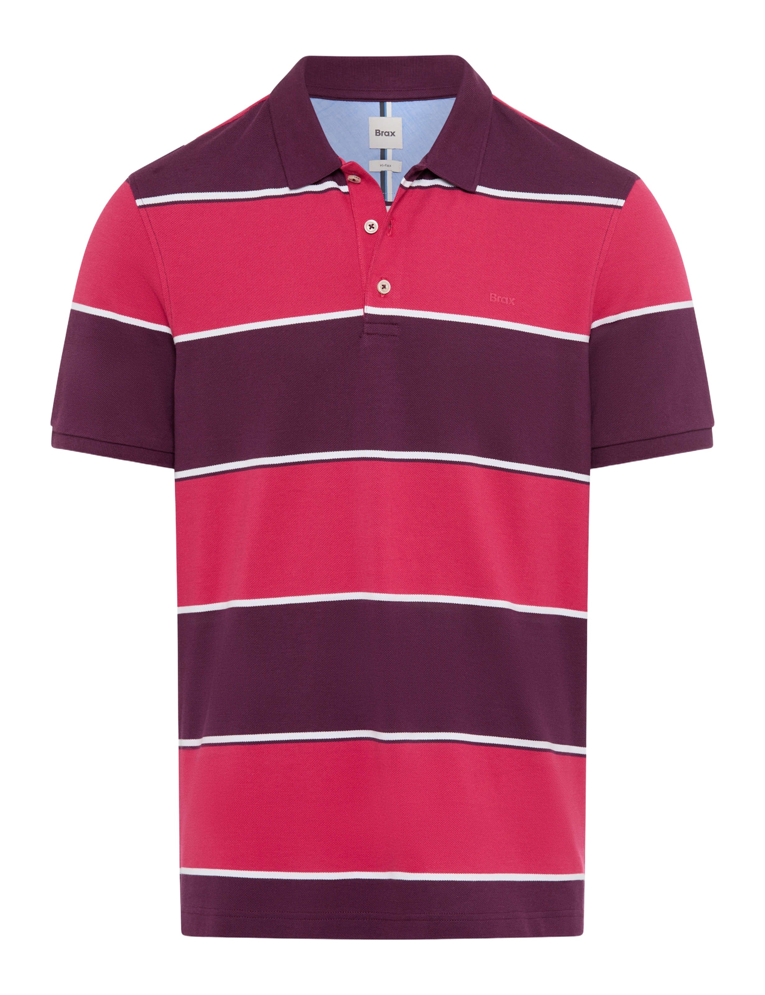 BRAX PETE CB Poloshirt gestreift summer grape 70435800 70-0003-83 - HI-FLEX