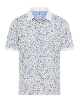 BRAX PETE P Poloshirt - Coastal Mosaic Blue - 70436100 70-0006-99