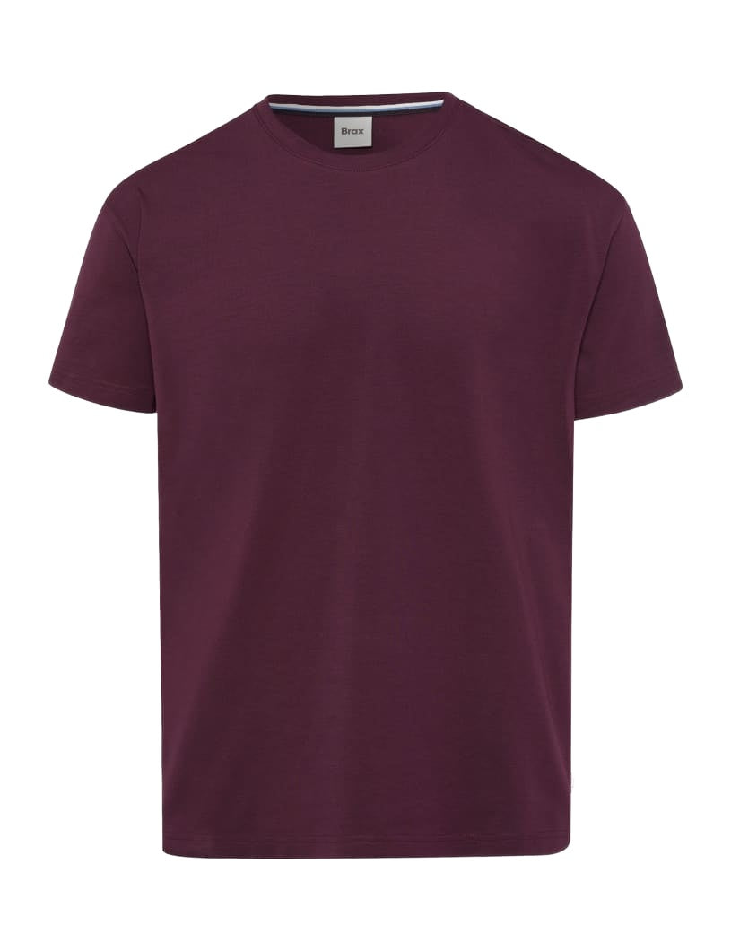 BRAX TED Herren T-Shirt - Midnight Plum - 70816100 26-4538-85