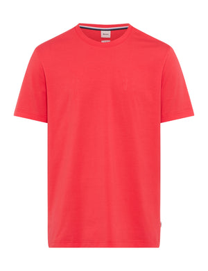 BRAX TED Kurzarm T-Shirt - Crimson Drift Red - 70816100 70-0008-46