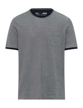 BRAX TED Kurzarm T-Shirt - Slate Harbor Blue - 70817200 26-4768-23
