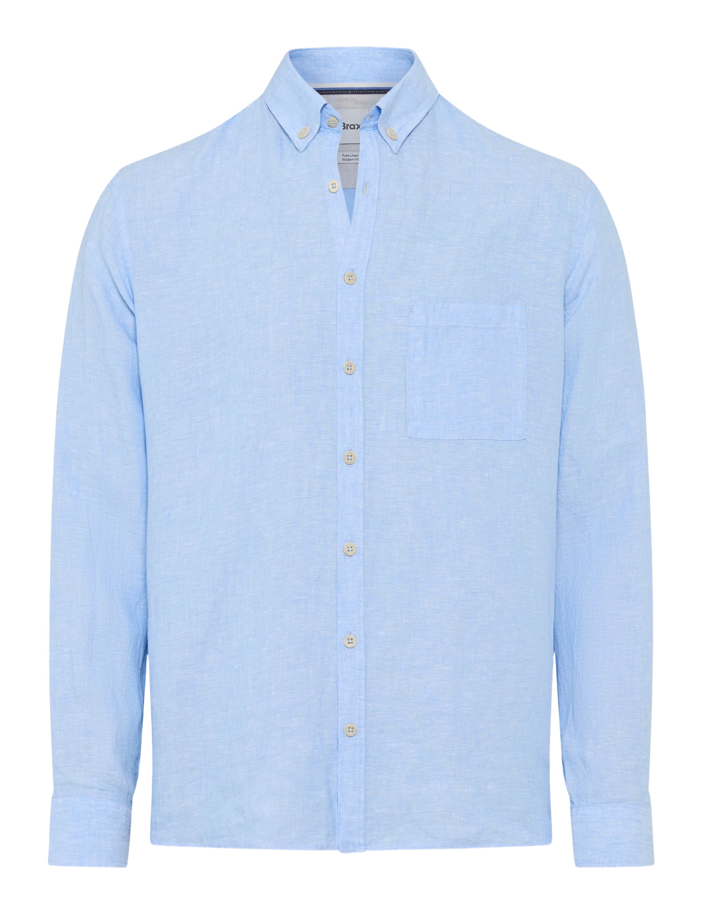 BRAX DIRK U Langarm Hemd - Airy Mist Blue - 74411900 41-3508-29