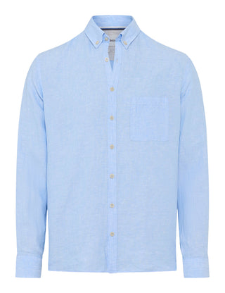 BRAX DIRK U Langarm Hemd - Airy Mist Blue - 74411900 41-3508-29