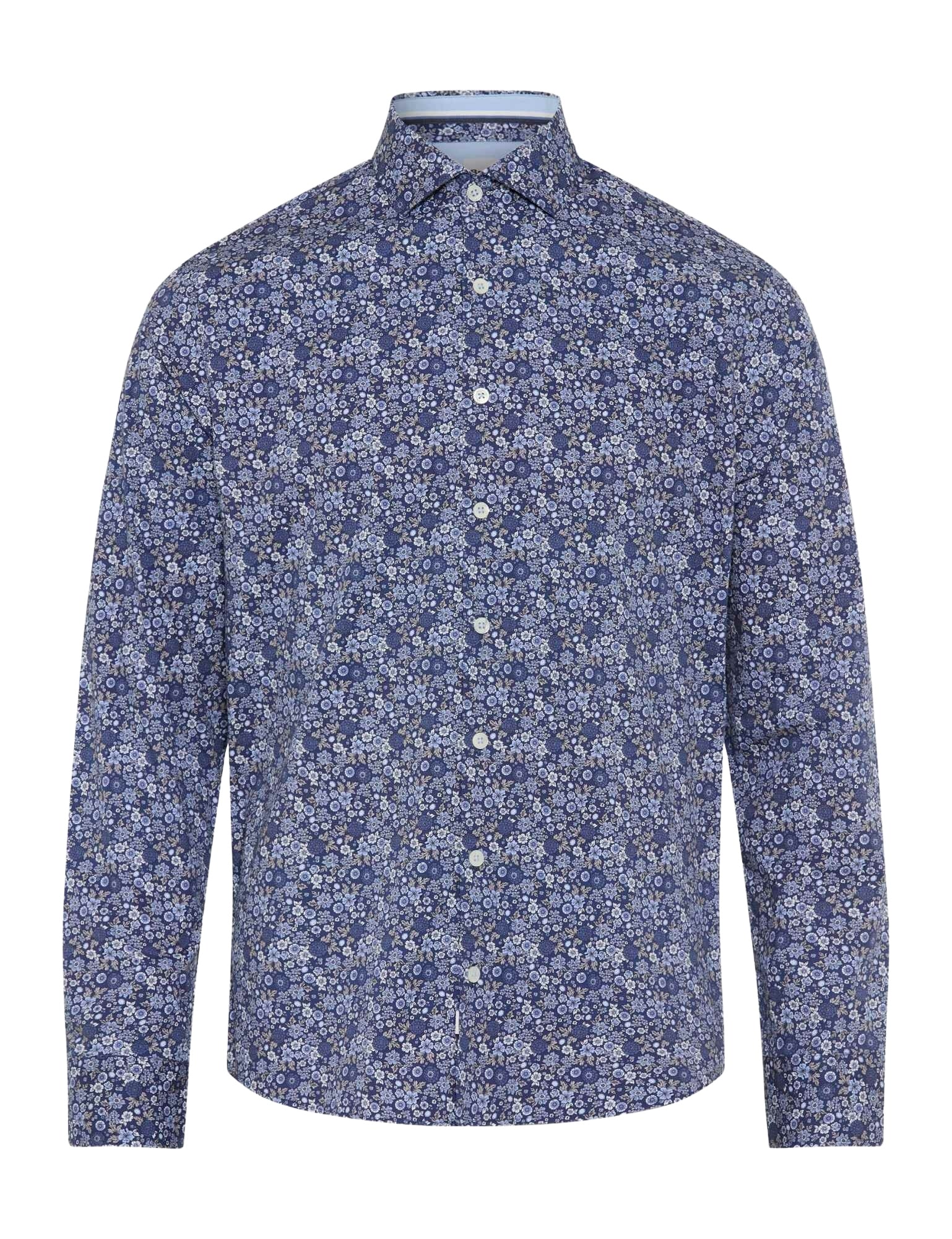 BRAX HAROLD P Hemd - Dusk Blossom Navy - 74420500 74-0035-24