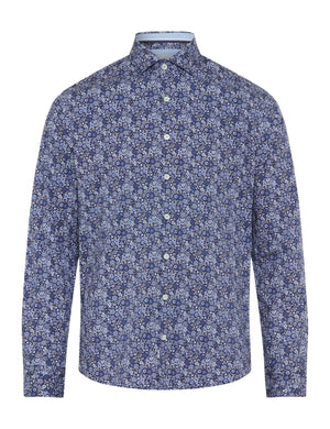BRAX HAROLD P Hemd - Dusk Blossom Navy - 74420500 74-0035-24