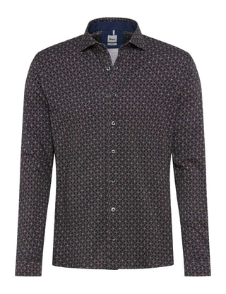 BRAX HAROLD JP Hemd - Midnight Rose Dot - 74422500 47-4028-41