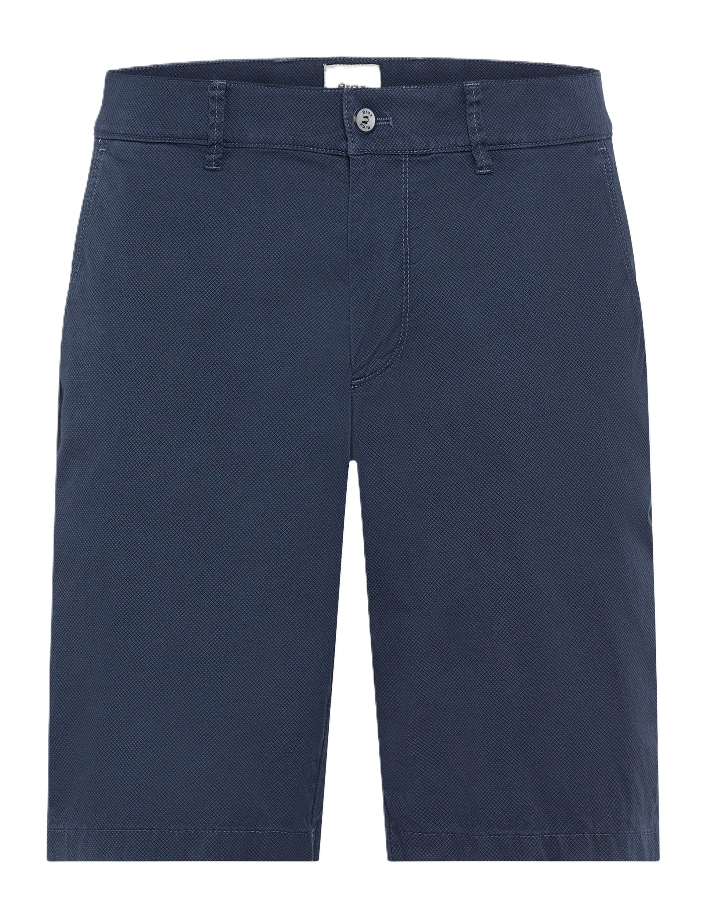 BRAX Bozen Herren-Chino-Shorts - Deep Navy Speckle - 7864720 81-1558-23