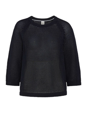 BRAX Nala Pullover/Longsleeve - Midnight Ink Texture - 90113800 90-6009-22