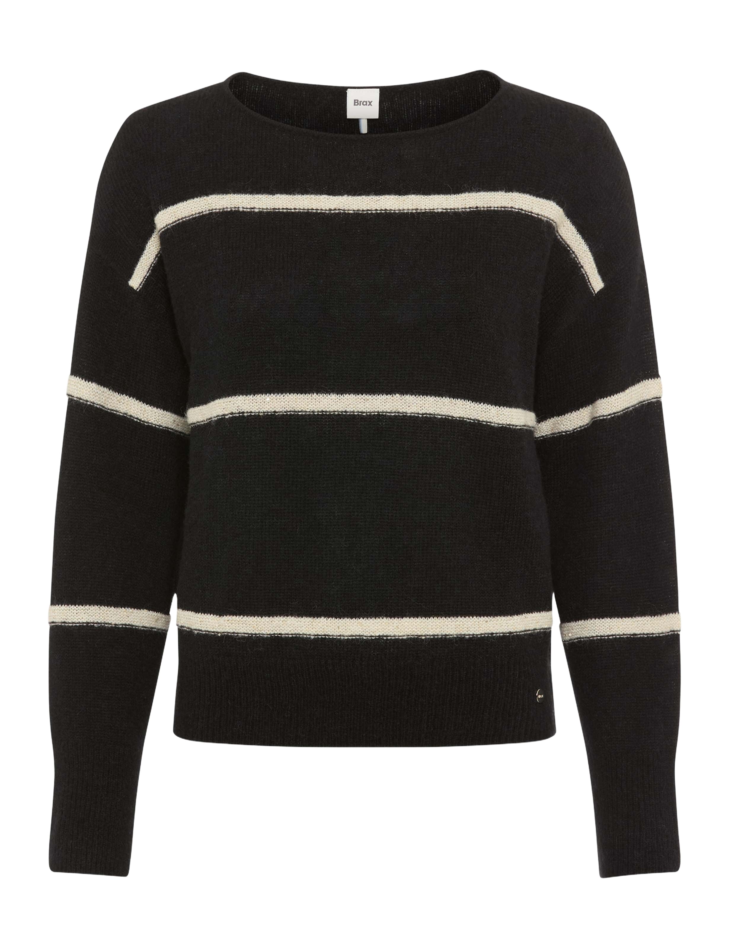 BRAX LISA Strickpullover - Cream Stripe Night - 90189900 31-2277-02