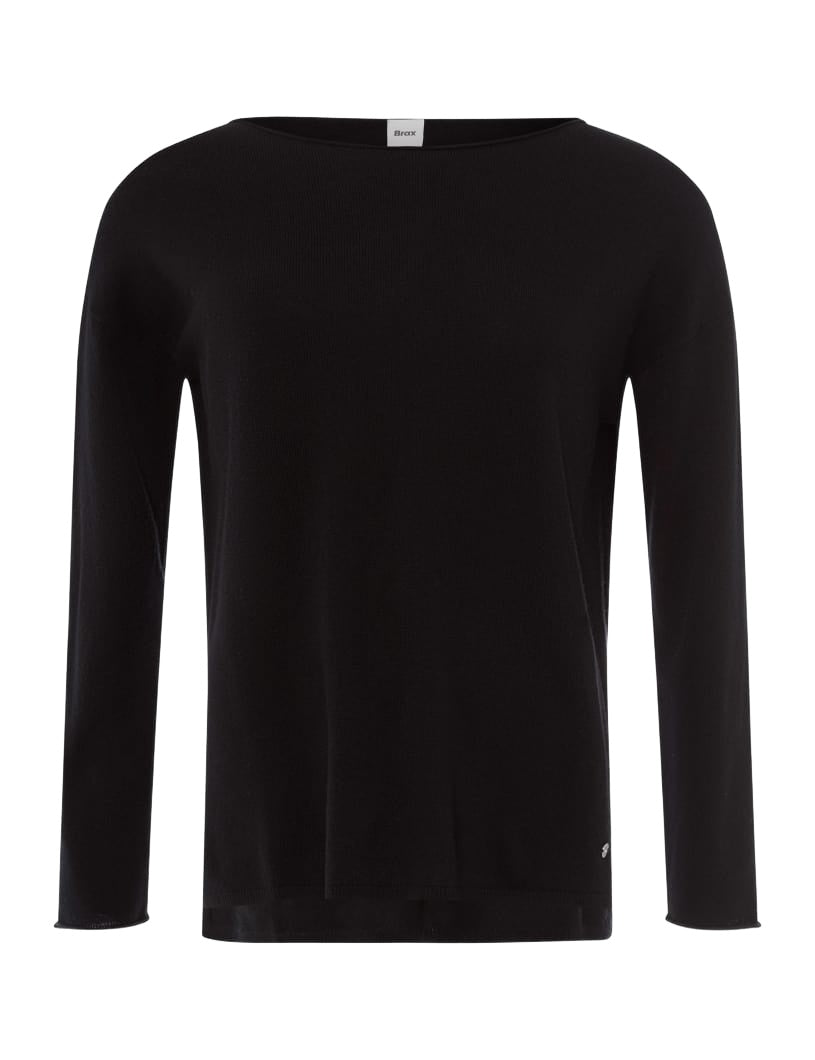 BRAX LIZ Pullover/Longsleeve - Midnight Velvet Black - 90192000 31-2007-02