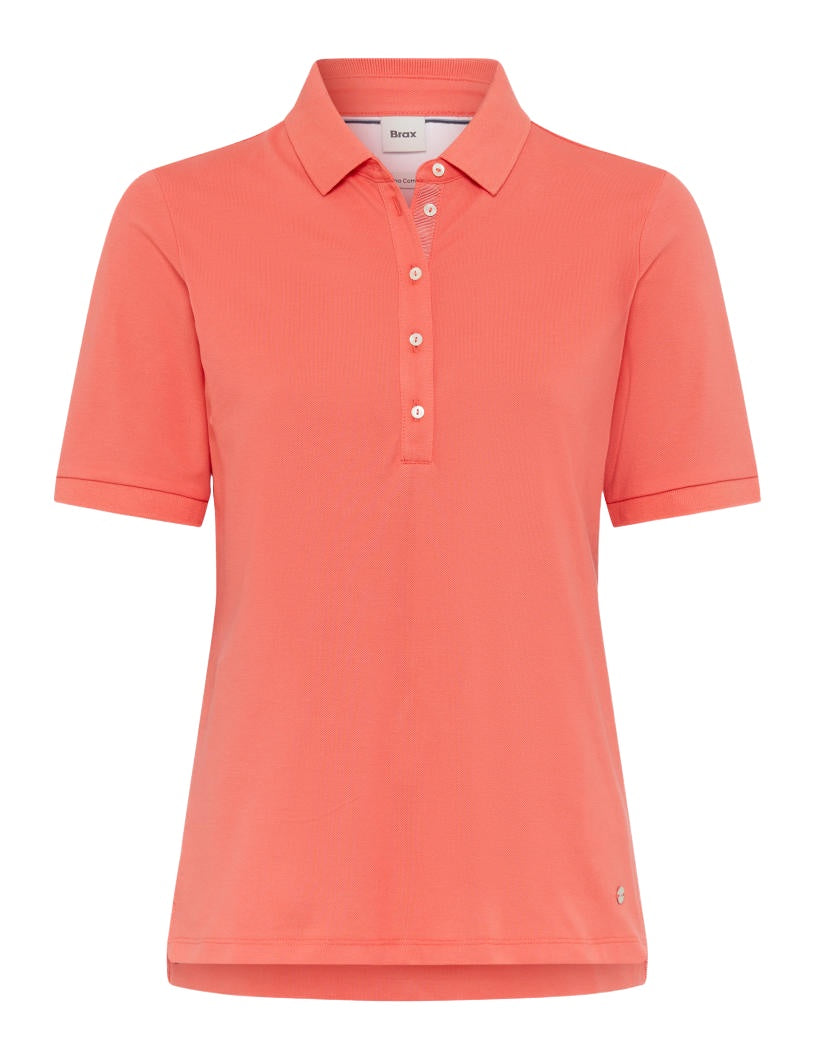 BRAX CLEO Poloshirt - Coral Sunset Pink - 90637500 31-3308-45