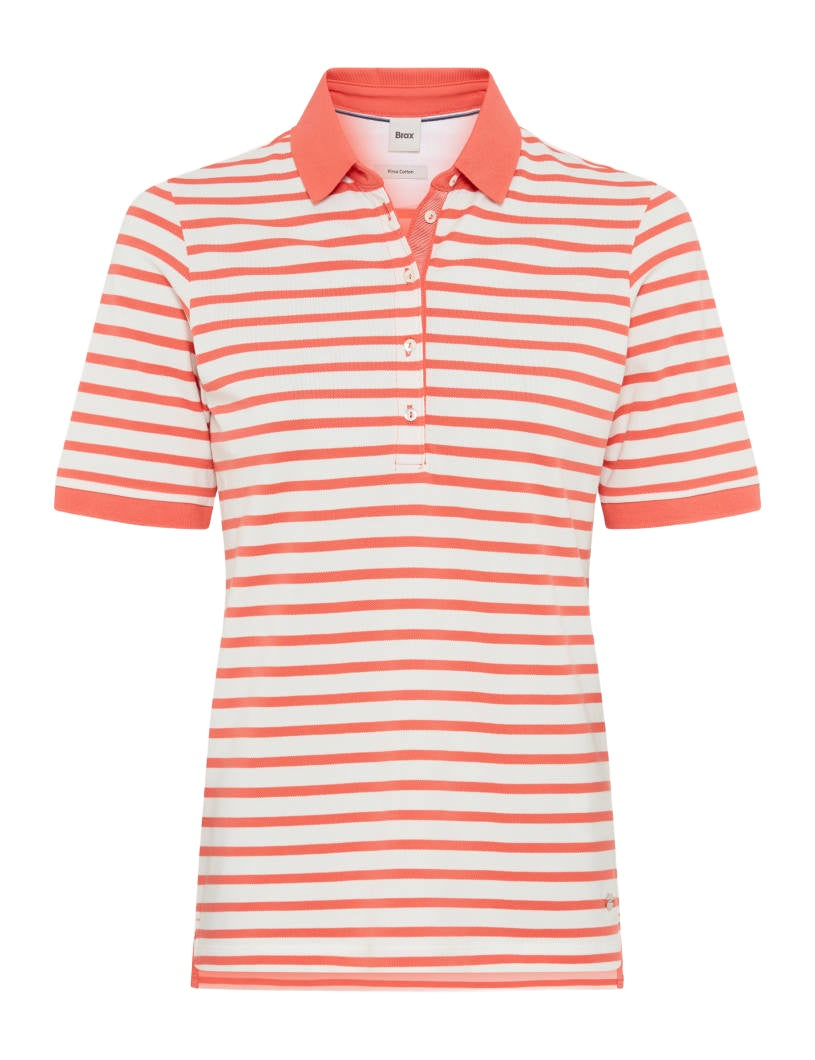 BRAX CLEO Poloshirt - Watermelon Riviera - 90637600 31-3318-45