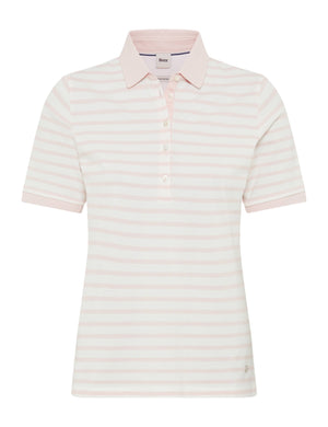 BRAX CLEO Poloshirt - Blush Breeze Stripe - 90637600 31-3318-87