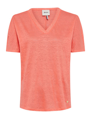 BRAX Caelen Kurzarm T-Shirt - Watermelon Dawn Red - 90638500 31-7208-45