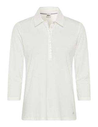 BRAX CLEO 3/4-Arm Shirt - Ivory Dawn - 90639800 36-3608-98