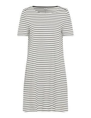 BRAX Grace T-Shirt Kleid - Cream Stripe Breeze - 90641300 36-3508-02