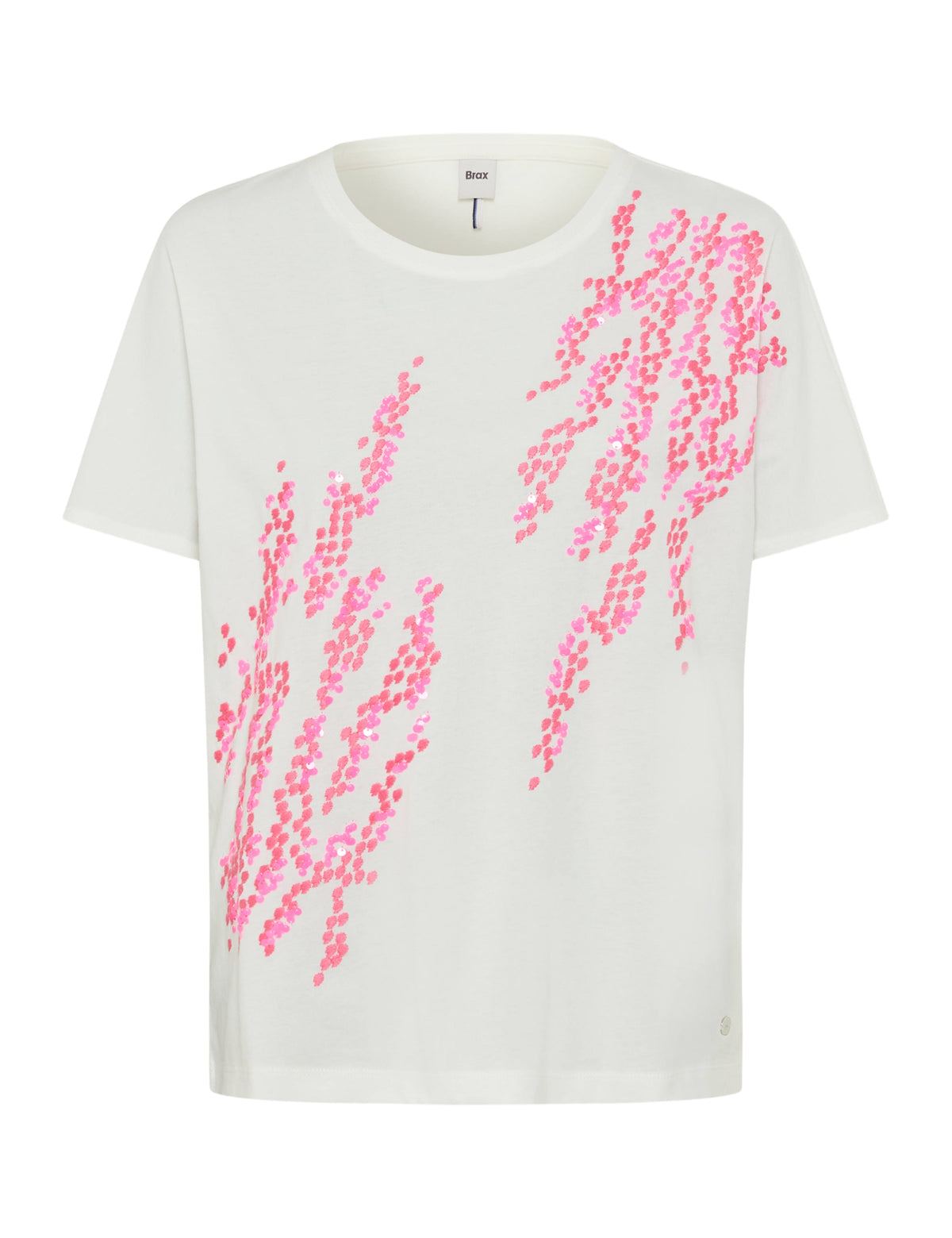 BRAX CAELEN Kurzarm T-Shirt - Bubble Blossom Pink - 90641600 36-3518-80