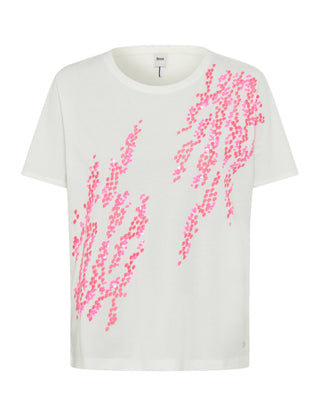 BRAX CAELEN Kurzarm T-Shirt - Bubble Blossom Pink - 90641600 36-3518-80