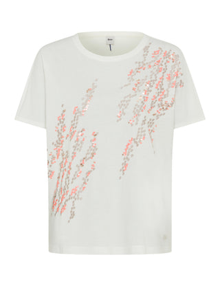 BRAX CAELEN Kurzarm T-Shirt - Blush Confetti White - 90641600 36-3518-98