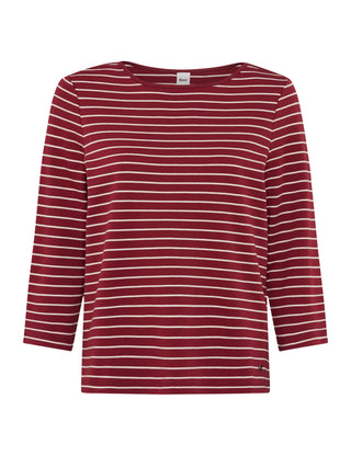 BRAX CIRA.M Pullover/Longsleeve - Mulberry Whiterose Stripe - 90651300 37-5868-40
