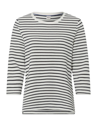 BRAX BONNIE Pullover/Longsleeve - Ivory Navy Stripe - 90653500 31-6617-22