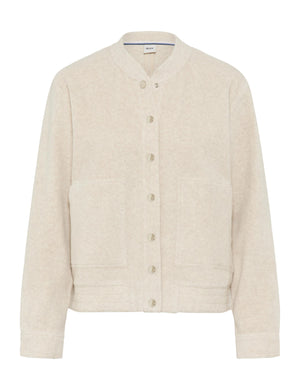 BRAX BECA.L Sweatjacke canvas - Sandstone Whisper - 90655800 37-4628-60