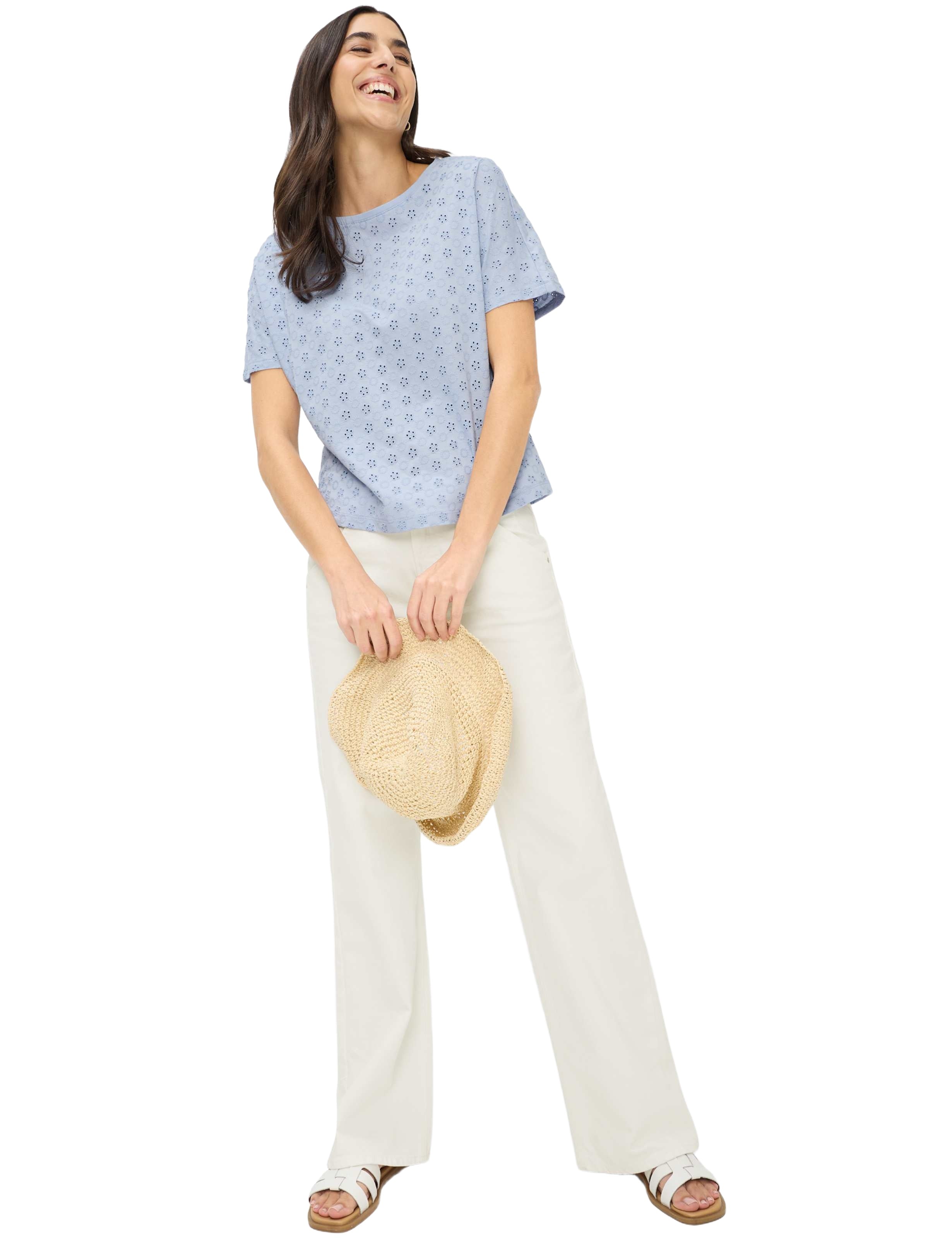BRAX CAELEN.S Kurzarm T-Shirt - Sky Mist Blue - 90663400 90-0018-27