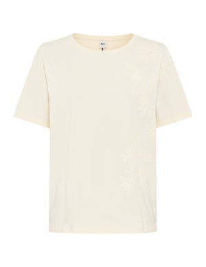 BRAX Caelen.S Kurzarm T-Shirt - Cream Blossom White - 90666200 90-0048-95