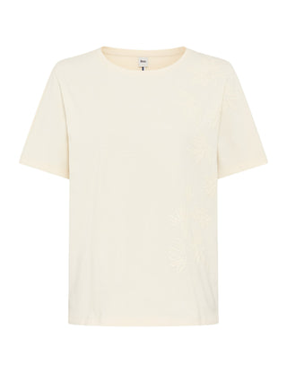 BRAX Caelen.S Kurzarm T-Shirt - Cream Blossom White - 90666200 90-0048-95