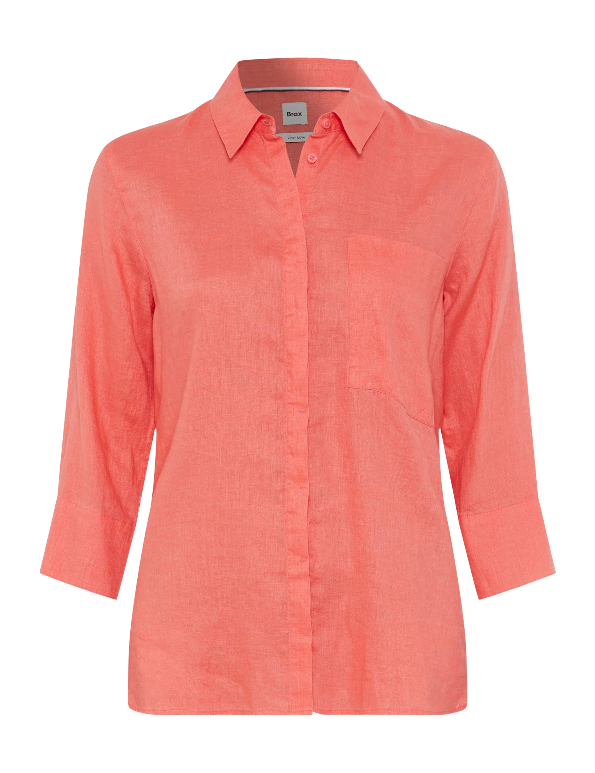 BRAX VICKI 3/4 Bluse - Coral Whisper - 94110200 41-7038-45