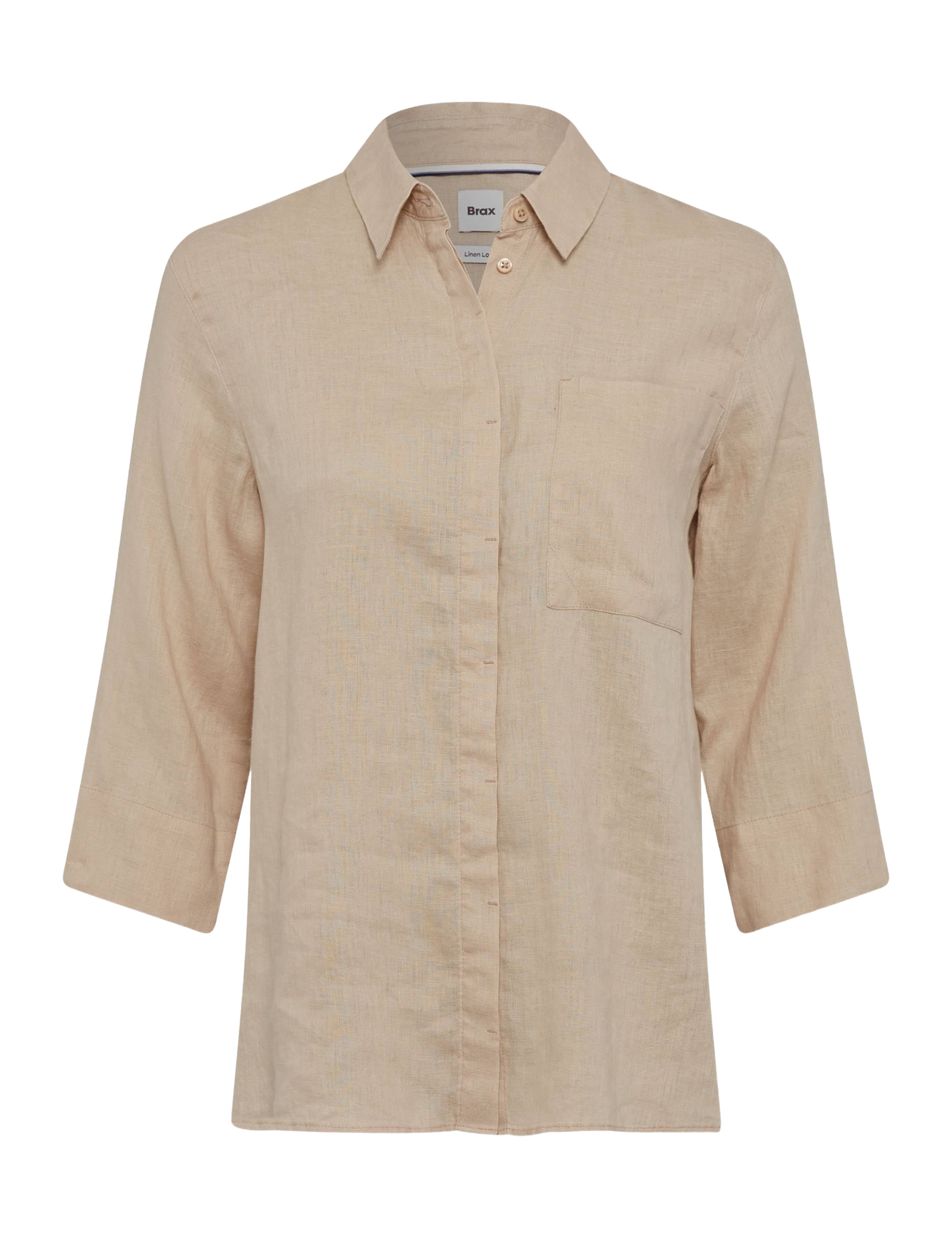 BRAX VICKI 3/4 Bluse - Toasted Almond Mist - 94110200 41-7038-54