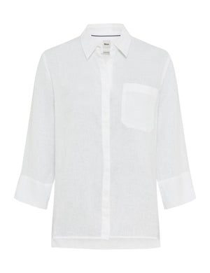 BRAX VICKI 3/4 Bluse - Linen Sky White - 94111400 94-0008-99