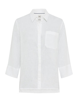 BRAX VICKI 3/4 Bluse - Linen Sky White - 94111400 94-0008-99