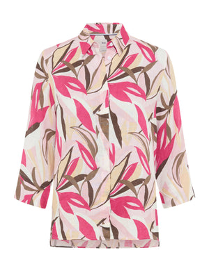 BRAX Vicki 3/4 Bluse - Pink Petal Paradise - 94121400 94-0026-85