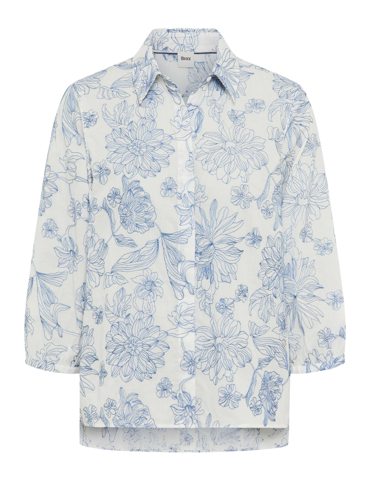 BRAX VICKI 3/4 Bluse - Coastal Chalk Blue - 94131400 94-0039-27
