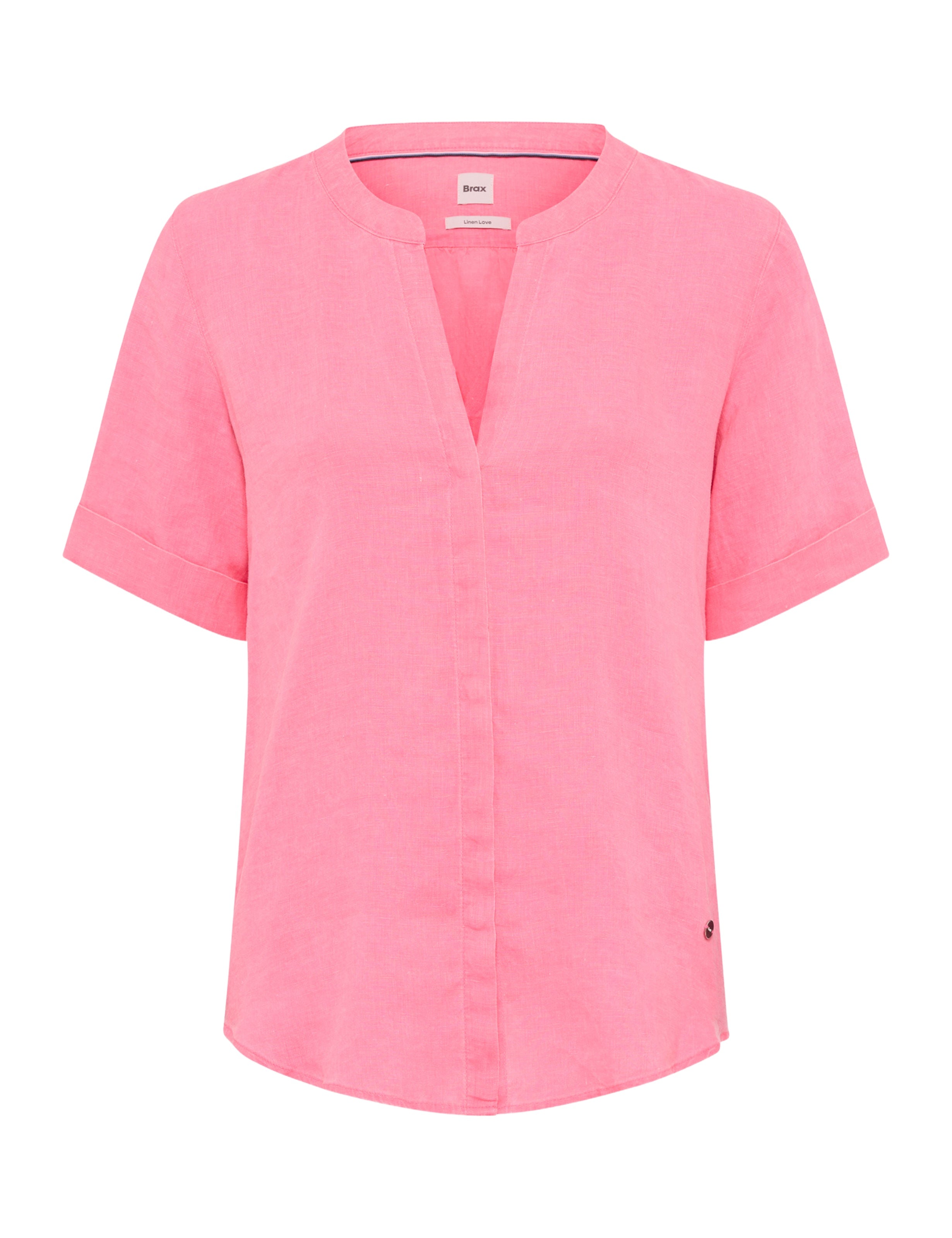 BRAX VERI Halbarm Bluse - Rose Drift Pink - 94150500 46-7038-80