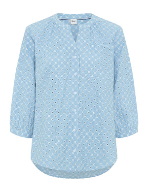 BRAX VELIA 3/4 Bluse - Cloudy Aqua Blue - 94151000 94-0031-27
