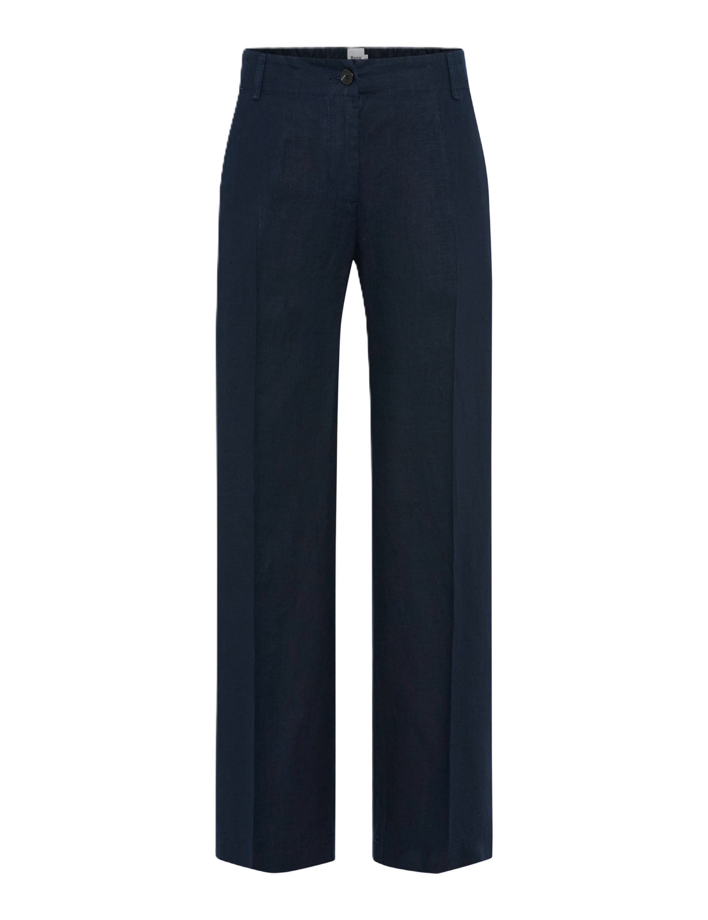 BRAX MAINE S Stoffhose - Midnight Linen Blue - 9822820 71-2208-22