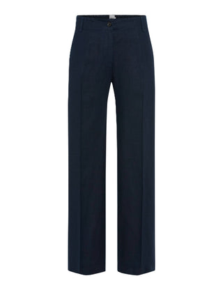 BRAX MAINE S Stoffhose - Midnight Linen Blue - 9822820 71-2208-22