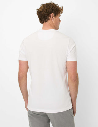 BRAX TED Kurzarm T-Shirt - Polar Breeze White - 70816100 20-4530-99