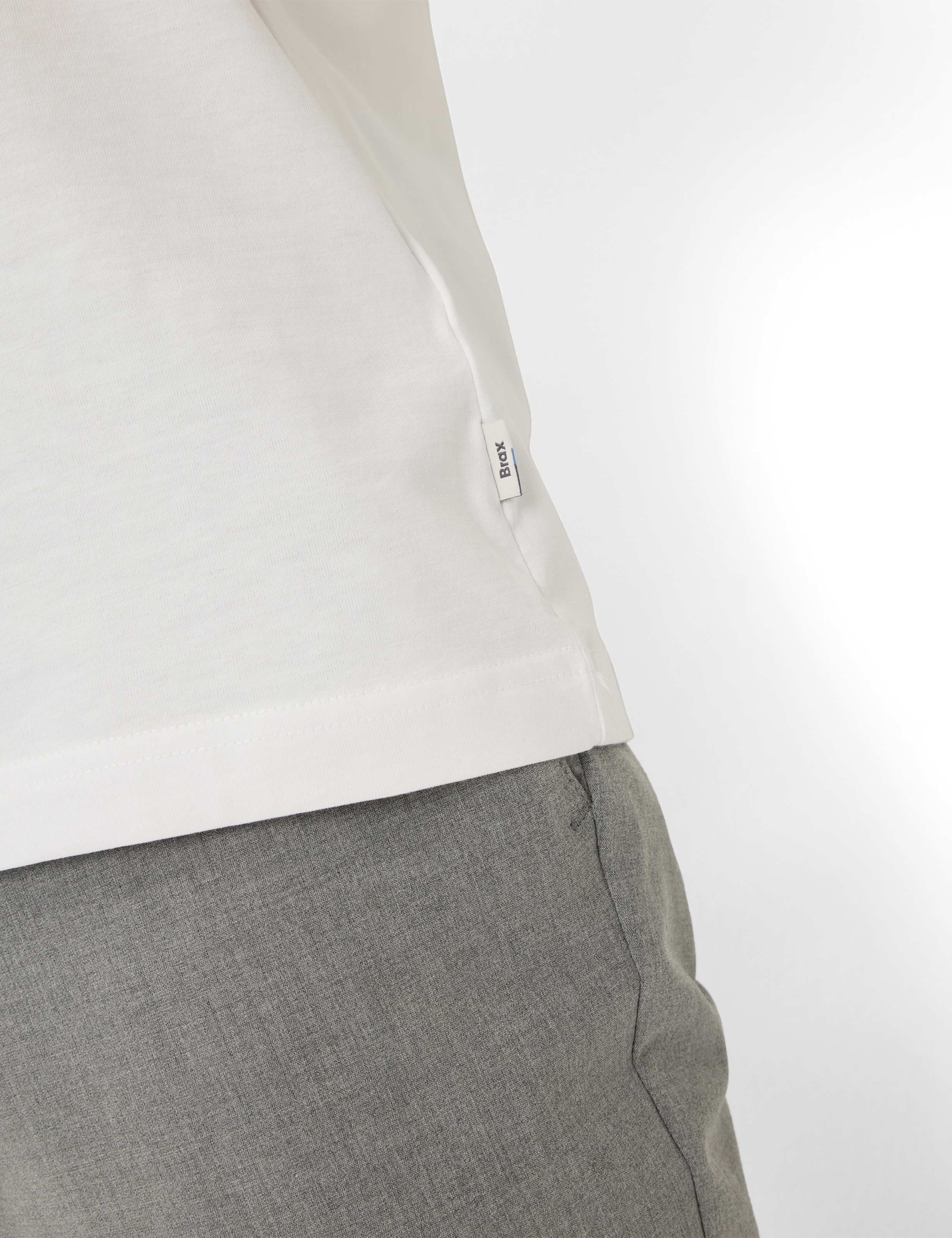 BRAX TED Kurzarm T-Shirt - Polar Breeze White - 70816100 20-4530-99 von BRAX