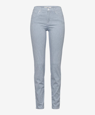 BRAX SHAKIRA clean light blue striped 9990120 74-6317-29 - Super stretch denim