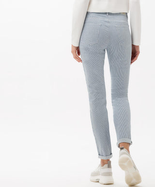 BRAX SHAKIRA clean light blue striped 9990120 74-6317-29 - Super stretch denim