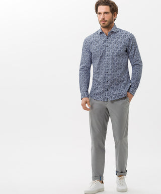 BRAX FABIO IN Tapered Chino - Silver Fog Grey - 07882020 84-1557.07